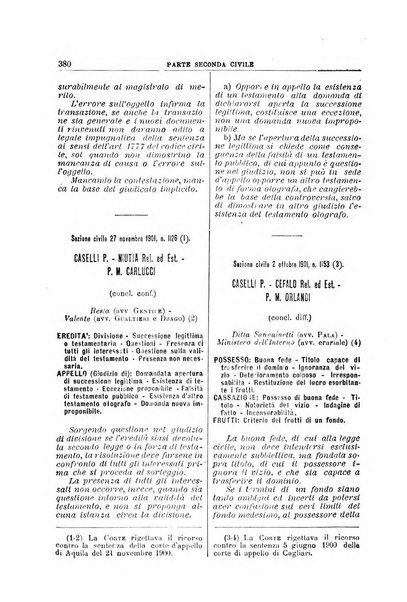 La Corte suprema di Roma raccolta periodica delle sentenze della Corte di cassazione di Roma