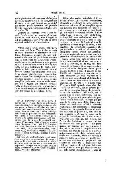 La Corte suprema di Roma raccolta periodica delle sentenze della Corte di cassazione di Roma