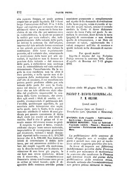 La Corte suprema di Roma raccolta periodica delle sentenze della Corte di cassazione di Roma