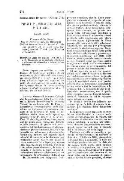 La Corte suprema di Roma raccolta periodica delle sentenze della Corte di cassazione di Roma