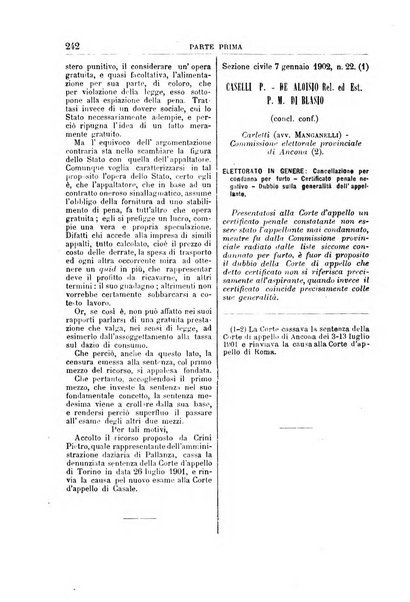 La Corte suprema di Roma raccolta periodica delle sentenze della Corte di cassazione di Roma