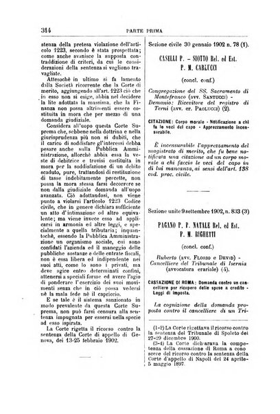 La Corte suprema di Roma raccolta periodica delle sentenze della Corte di cassazione di Roma