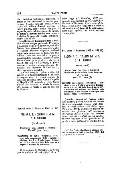 La Corte suprema di Roma raccolta periodica delle sentenze della Corte di cassazione di Roma