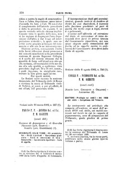 La Corte suprema di Roma raccolta periodica delle sentenze della Corte di cassazione di Roma