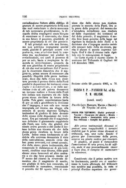 La Corte suprema di Roma raccolta periodica delle sentenze della Corte di cassazione di Roma