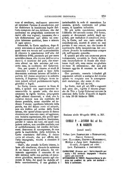 La Corte suprema di Roma raccolta periodica delle sentenze della Corte di cassazione di Roma