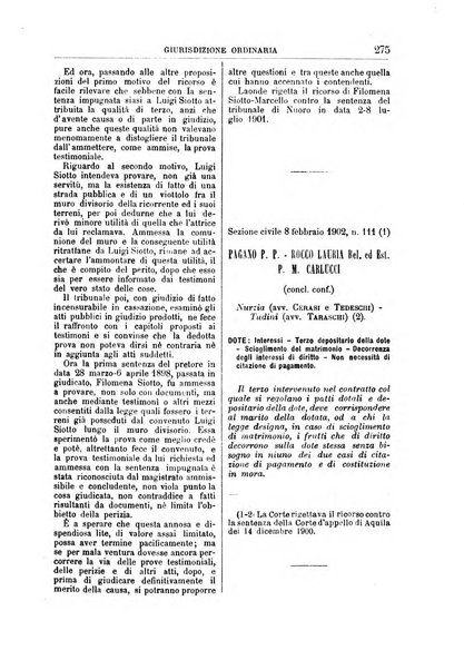 La Corte suprema di Roma raccolta periodica delle sentenze della Corte di cassazione di Roma