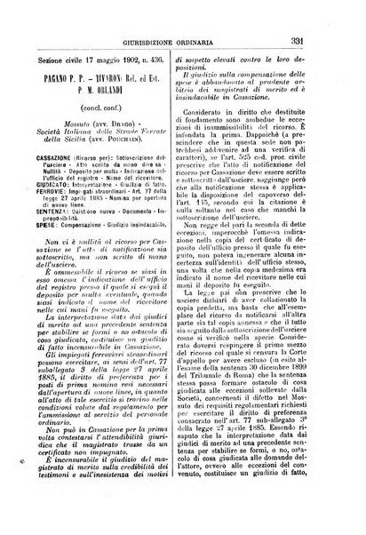 La Corte suprema di Roma raccolta periodica delle sentenze della Corte di cassazione di Roma