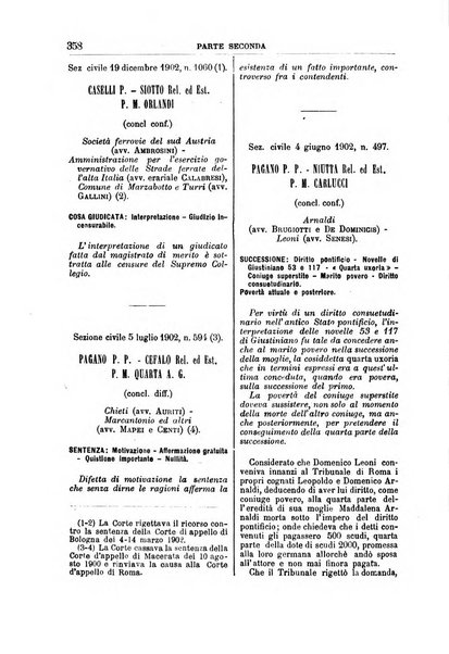 La Corte suprema di Roma raccolta periodica delle sentenze della Corte di cassazione di Roma