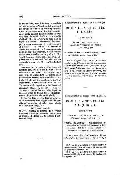 La Corte suprema di Roma raccolta periodica delle sentenze della Corte di cassazione di Roma