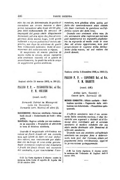 La Corte suprema di Roma raccolta periodica delle sentenze della Corte di cassazione di Roma