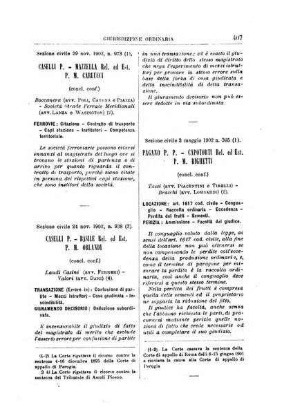 La Corte suprema di Roma raccolta periodica delle sentenze della Corte di cassazione di Roma