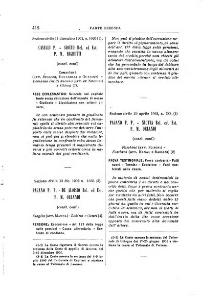 La Corte suprema di Roma raccolta periodica delle sentenze della Corte di cassazione di Roma