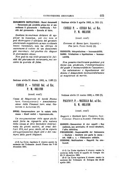 La Corte suprema di Roma raccolta periodica delle sentenze della Corte di cassazione di Roma