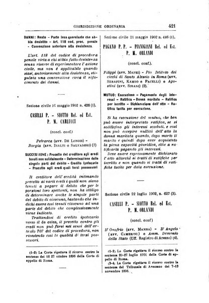 La Corte suprema di Roma raccolta periodica delle sentenze della Corte di cassazione di Roma