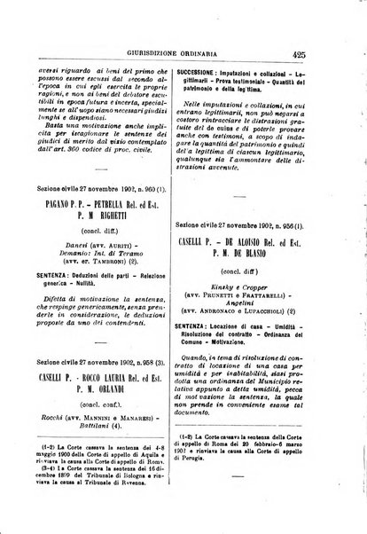 La Corte suprema di Roma raccolta periodica delle sentenze della Corte di cassazione di Roma