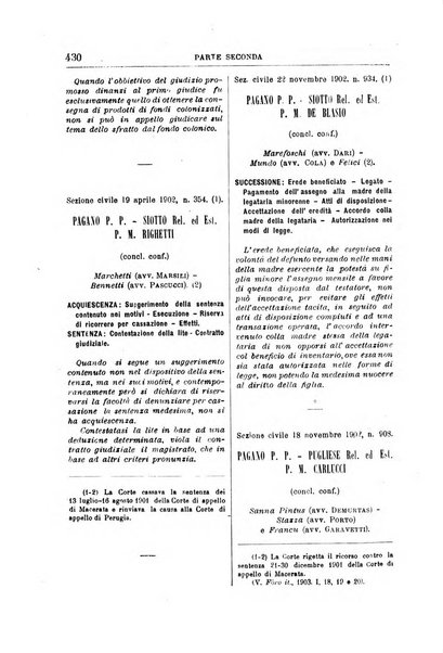 La Corte suprema di Roma raccolta periodica delle sentenze della Corte di cassazione di Roma