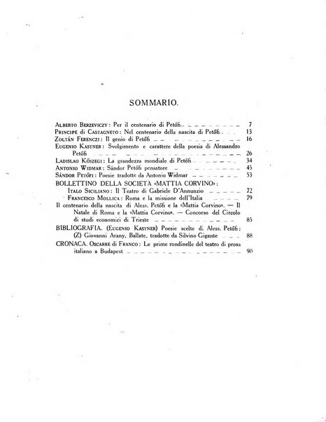 Corvina rivista di scienze, lettere ed arti della Società ungherese-italiana Mattia Corvino