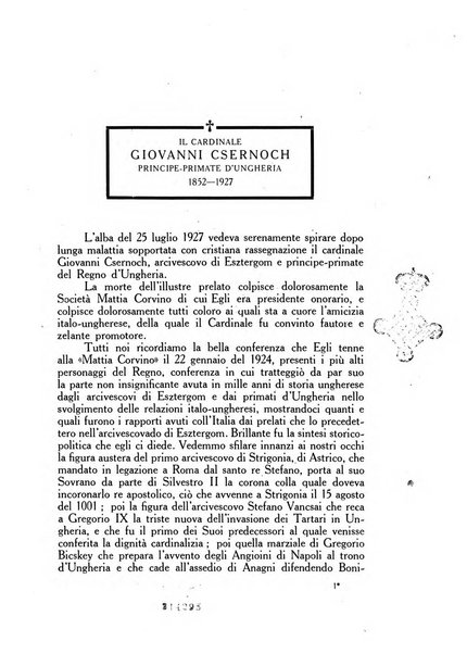 Corvina rivista di scienze, lettere ed arti della Società ungherese-italiana Mattia Corvino