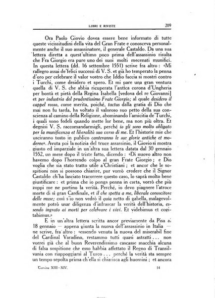 Corvina rivista di scienze, lettere ed arti della Società ungherese-italiana Mattia Corvino