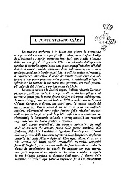 Corvina rivista di scienze, lettere ed arti della Società ungherese-italiana Mattia Corvino