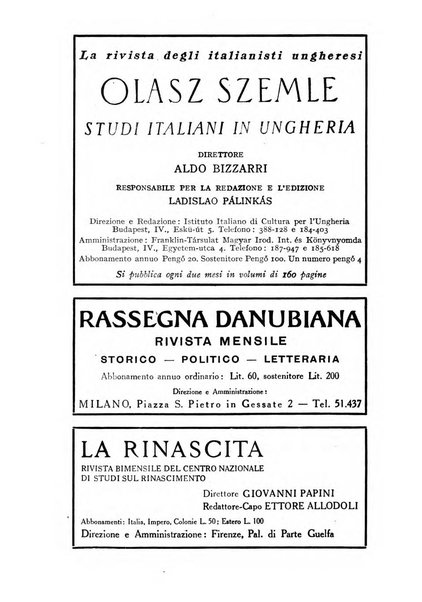 Corvina rivista di scienze, lettere ed arti della Società ungherese-italiana Mattia Corvino