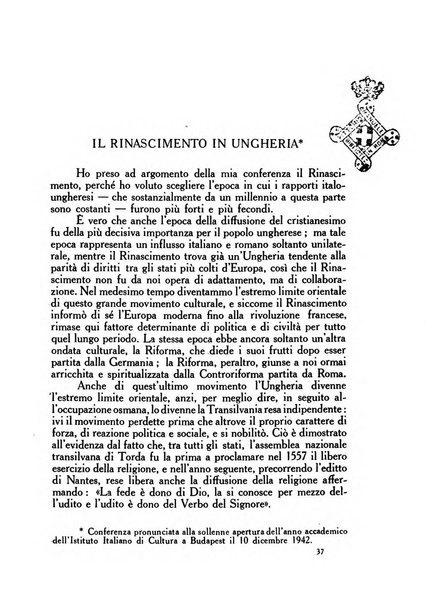 Corvina rivista di scienze, lettere ed arti della Società ungherese-italiana Mattia Corvino