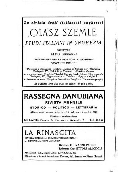 Corvina rivista di scienze, lettere ed arti della Società ungherese-italiana Mattia Corvino