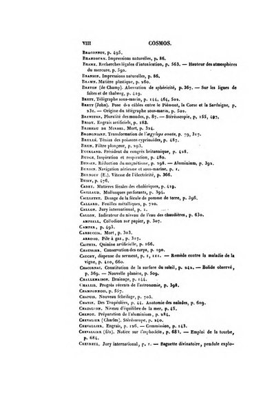 Le cosmos revue encyclopedique hebdomadaire des progres des sciences et de leurs applications aux arts et a l'industrie