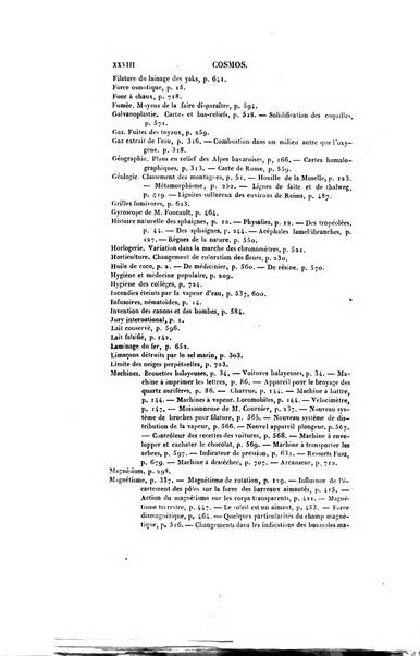 Le cosmos revue encyclopedique hebdomadaire des progres des sciences et de leurs applications aux arts et a l'industrie