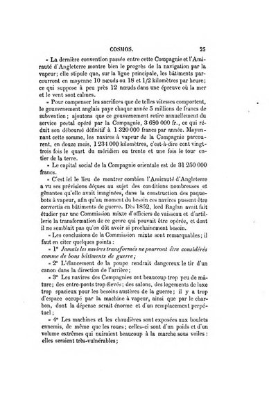 Le cosmos revue encyclopedique hebdomadaire des progres des sciences et de leurs applications aux arts et a l'industrie