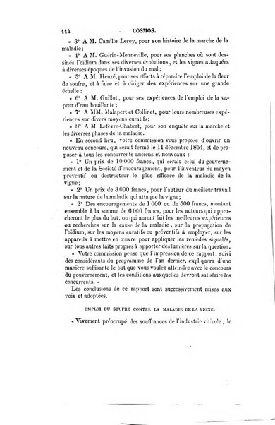 Le cosmos revue encyclopedique hebdomadaire des progres des sciences et de leurs applications aux arts et a l'industrie