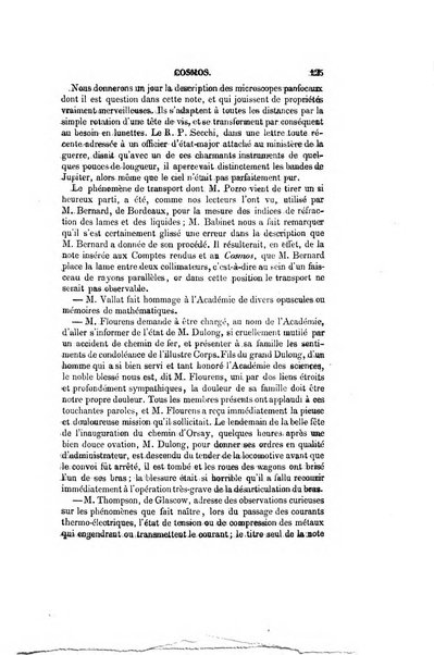 Le cosmos revue encyclopedique hebdomadaire des progres des sciences et de leurs applications aux arts et a l'industrie