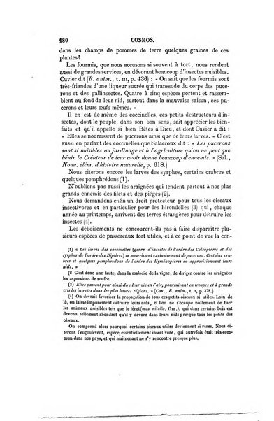 Le cosmos revue encyclopedique hebdomadaire des progres des sciences et de leurs applications aux arts et a l'industrie