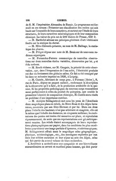 Le cosmos revue encyclopedique hebdomadaire des progres des sciences et de leurs applications aux arts et a l'industrie