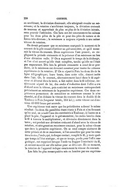 Le cosmos revue encyclopedique hebdomadaire des progres des sciences et de leurs applications aux arts et a l'industrie