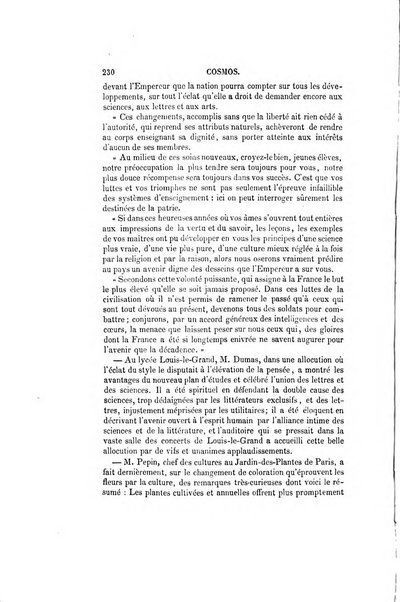 Le cosmos revue encyclopedique hebdomadaire des progres des sciences et de leurs applications aux arts et a l'industrie