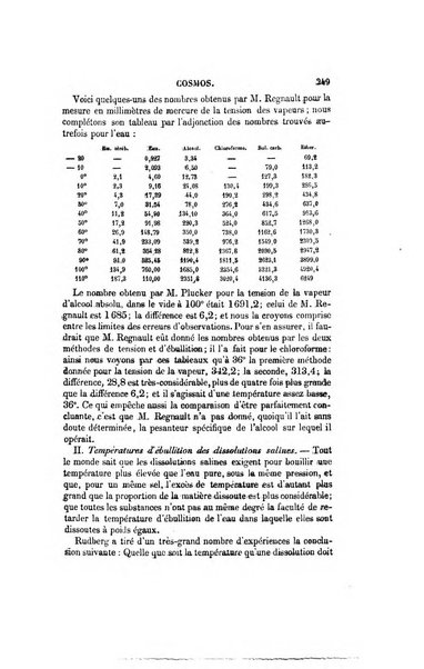 Le cosmos revue encyclopedique hebdomadaire des progres des sciences et de leurs applications aux arts et a l'industrie