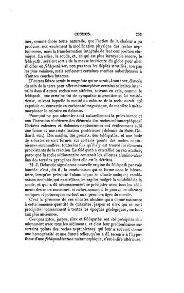 Le cosmos revue encyclopedique hebdomadaire des progres des sciences et de leurs applications aux arts et a l'industrie