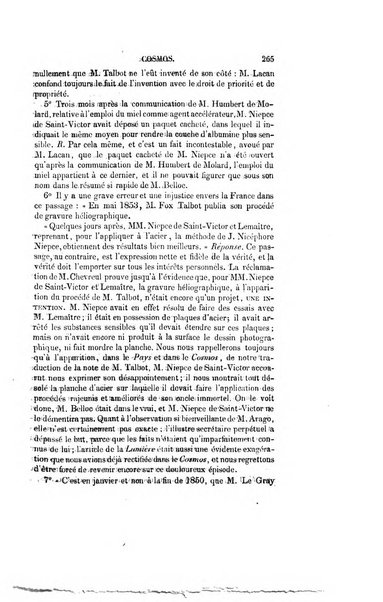 Le cosmos revue encyclopedique hebdomadaire des progres des sciences et de leurs applications aux arts et a l'industrie