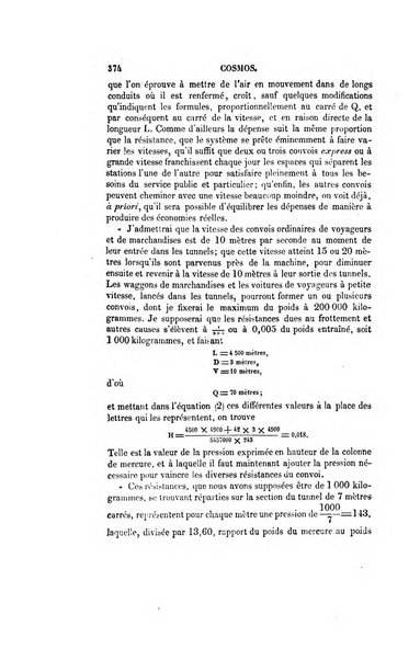 Le cosmos revue encyclopedique hebdomadaire des progres des sciences et de leurs applications aux arts et a l'industrie