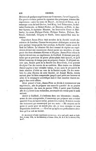 Le cosmos revue encyclopedique hebdomadaire des progres des sciences et de leurs applications aux arts et a l'industrie