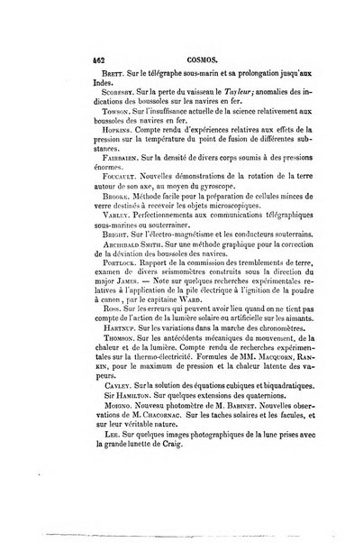 Le cosmos revue encyclopedique hebdomadaire des progres des sciences et de leurs applications aux arts et a l'industrie