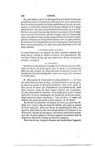 Le cosmos revue encyclopedique hebdomadaire des progres des sciences et de leurs applications aux arts et a l'industrie