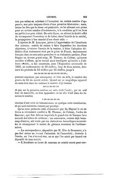 Le cosmos revue encyclopedique hebdomadaire des progres des sciences et de leurs applications aux arts et a l'industrie