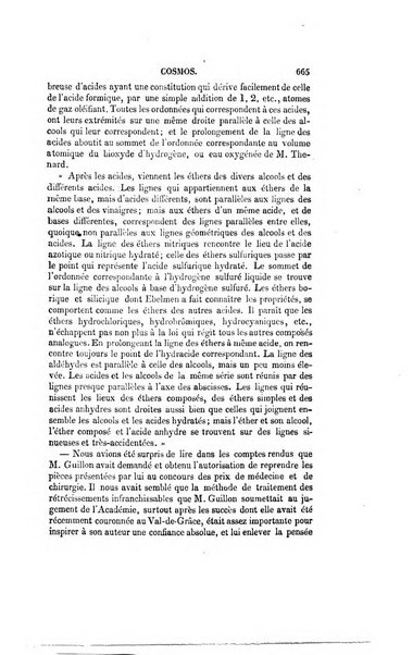 Le cosmos revue encyclopedique hebdomadaire des progres des sciences et de leurs applications aux arts et a l'industrie