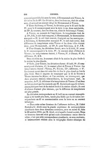 Le cosmos revue encyclopedique hebdomadaire des progres des sciences et de leurs applications aux arts et a l'industrie