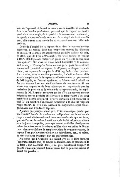 Le cosmos revue encyclopedique hebdomadaire des progres des sciences et de leurs applications aux arts et a l'industrie