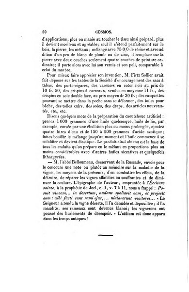 Le cosmos revue encyclopedique hebdomadaire des progres des sciences et de leurs applications aux arts et a l'industrie