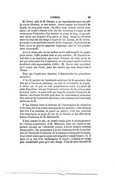 Le cosmos revue encyclopedique hebdomadaire des progres des sciences et de leurs applications aux arts et a l'industrie